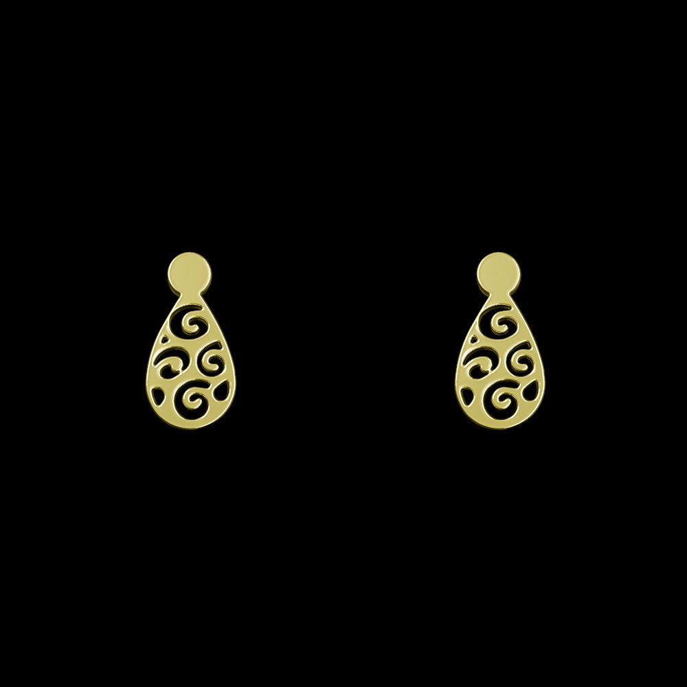 گوشواره میخی طلا 18 عیار زنانه نیکان گلد مدل NK 5689 — تصویر 3 از 4