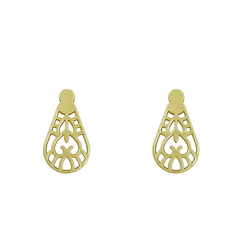 گوشواره میخی طلا 18 عیار زنانه نیکان گلد مدل NK 5689 — تصویر 1 از 4