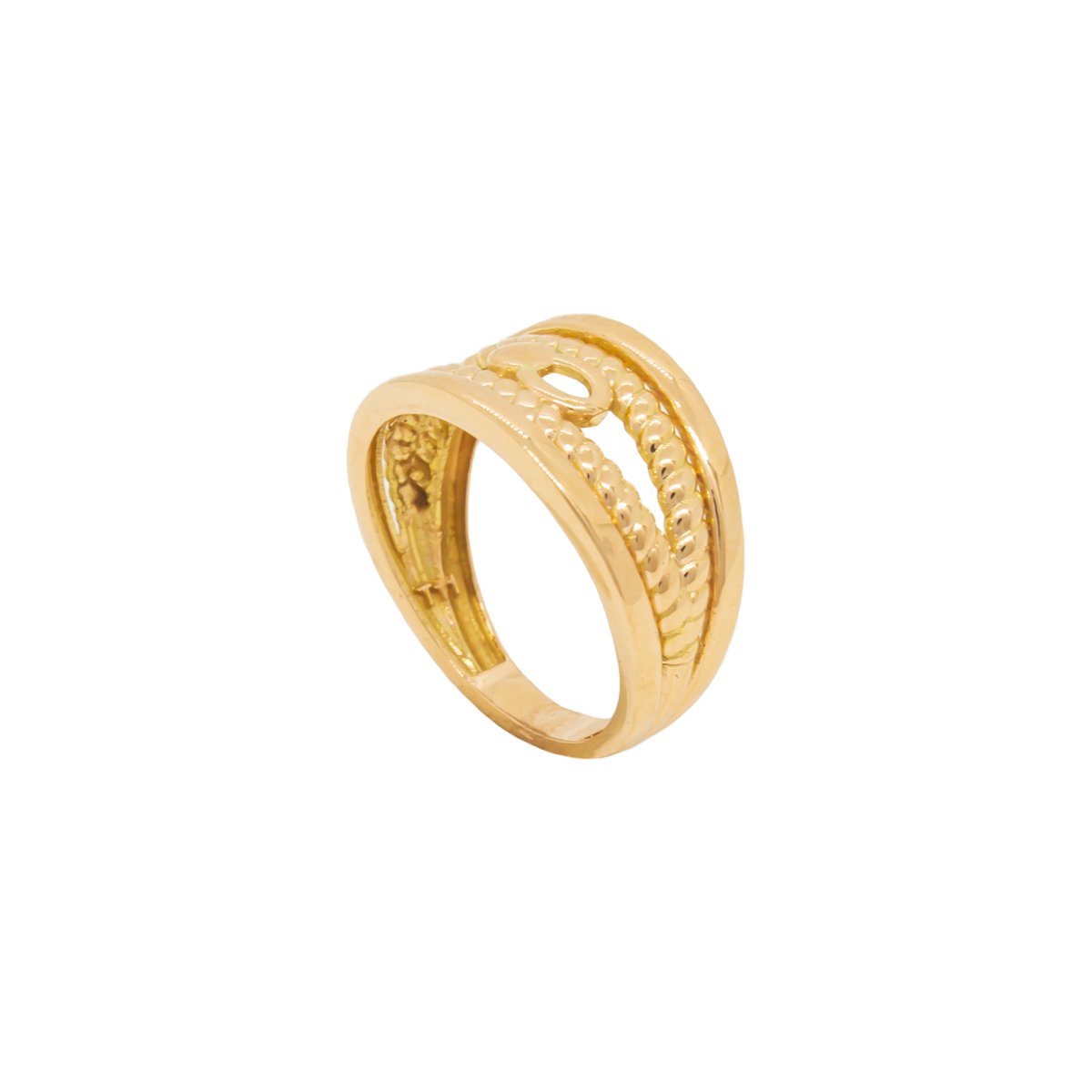 انگشتر طلا 18 عیار زنانه مدل J0003 — تصویر 1 از 5