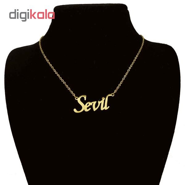 گردنبند طلا 18 عیار زنانه طرح سویل کد UN0052 — تصویر 2 از 3