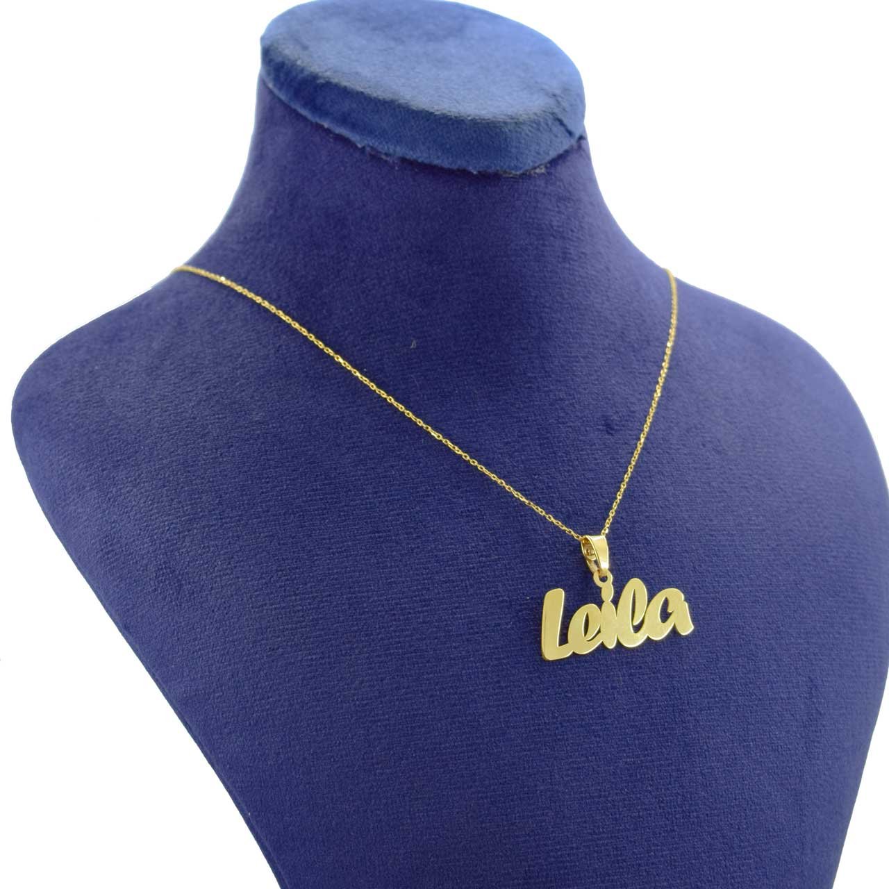 گردنبند طلا 18 عیار زنانه با زنجیر حلقه‌ای (فلامینگو) نیکان گلد مدل لیلا — تصویر 2 از 4