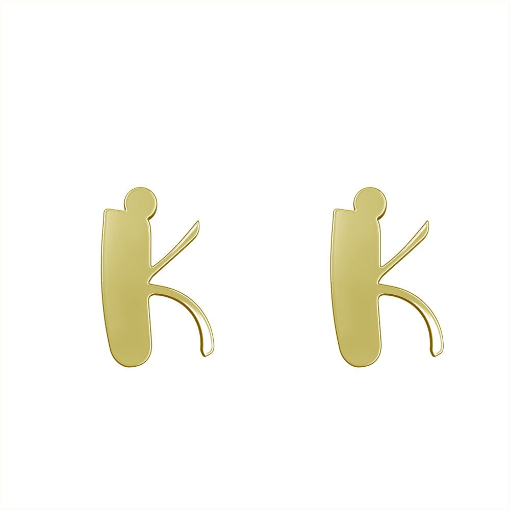 گوشواره میخی طلا 18 عیار زنانه نیکان گلد مدل NK 5689 — تصویر 2 از 3