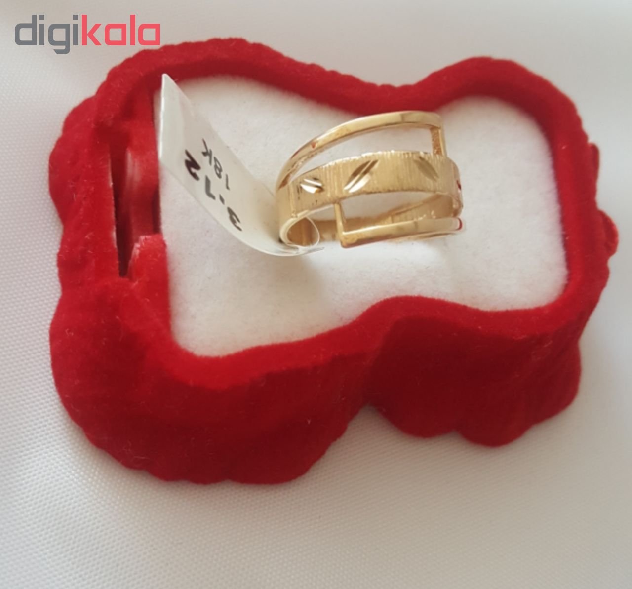 انگشتر طلا ۱۸ عیار زنانه کد 15 — تصویر 4 از 5