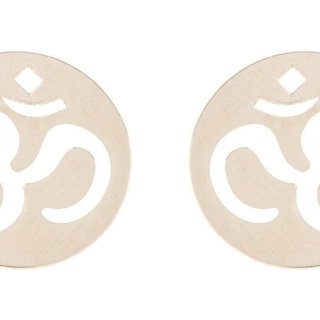 نیم ست طلا 18 عیار زنانه طرح ام کد SG569 — تصویر 6 از 6