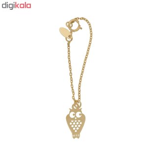 آویز ساعت طلا 18 عیار زنانه طرح جغد کد SG402 — تصویر 2 از 2