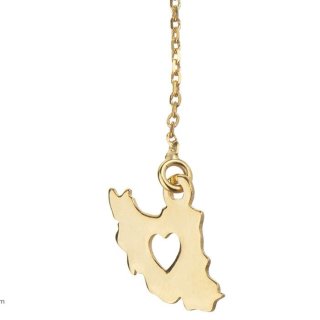 گوشواره طلا 18 عیار طرح ایران کد TG149 — تصویر 5 از 5