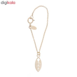آویز ساعت طلا 18 عیار زنانه طرح برگ کد SG524 — تصویر 2 از 2