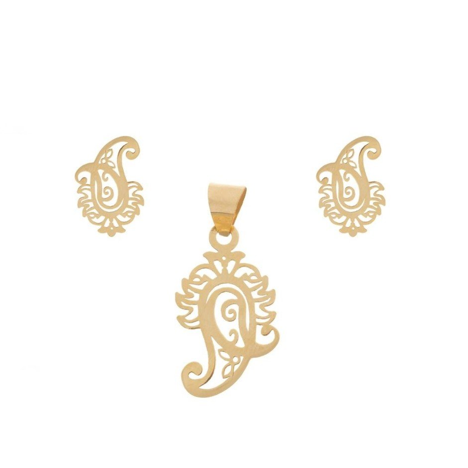 نیم ست طلا 18عیار زنانه الین گلد گالری کد 7800s — تصویر 1 از 6