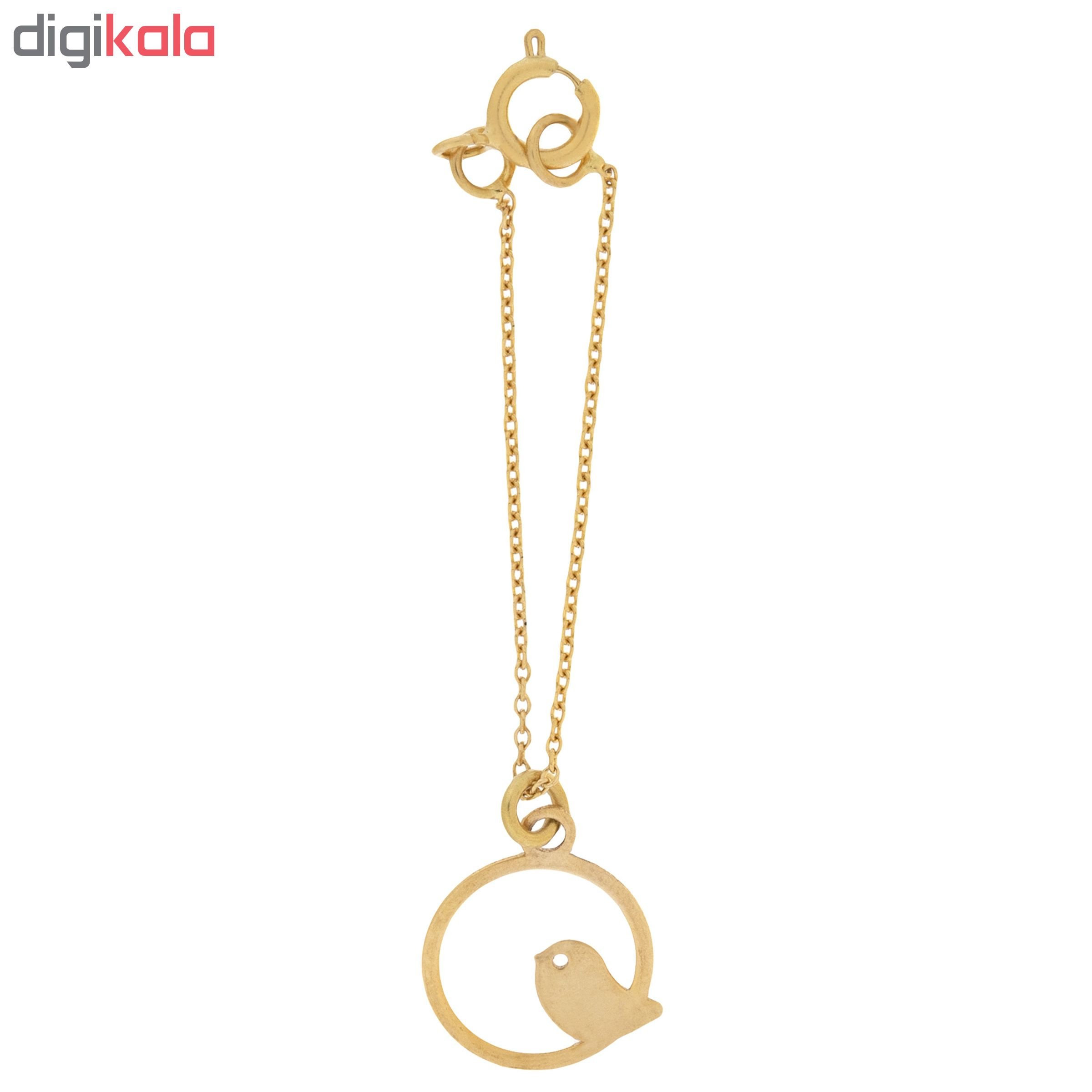 آویز ساعت طلا 18 عیار زنانه طرح  پرنده کد SG321 — تصویر 2 از 3
