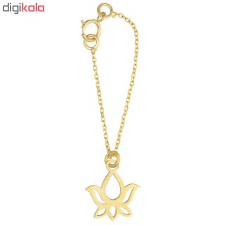 آویز ساعت طلا 18 عیار زنانه طرح گل کد SG354 — تصویر 2 از 2