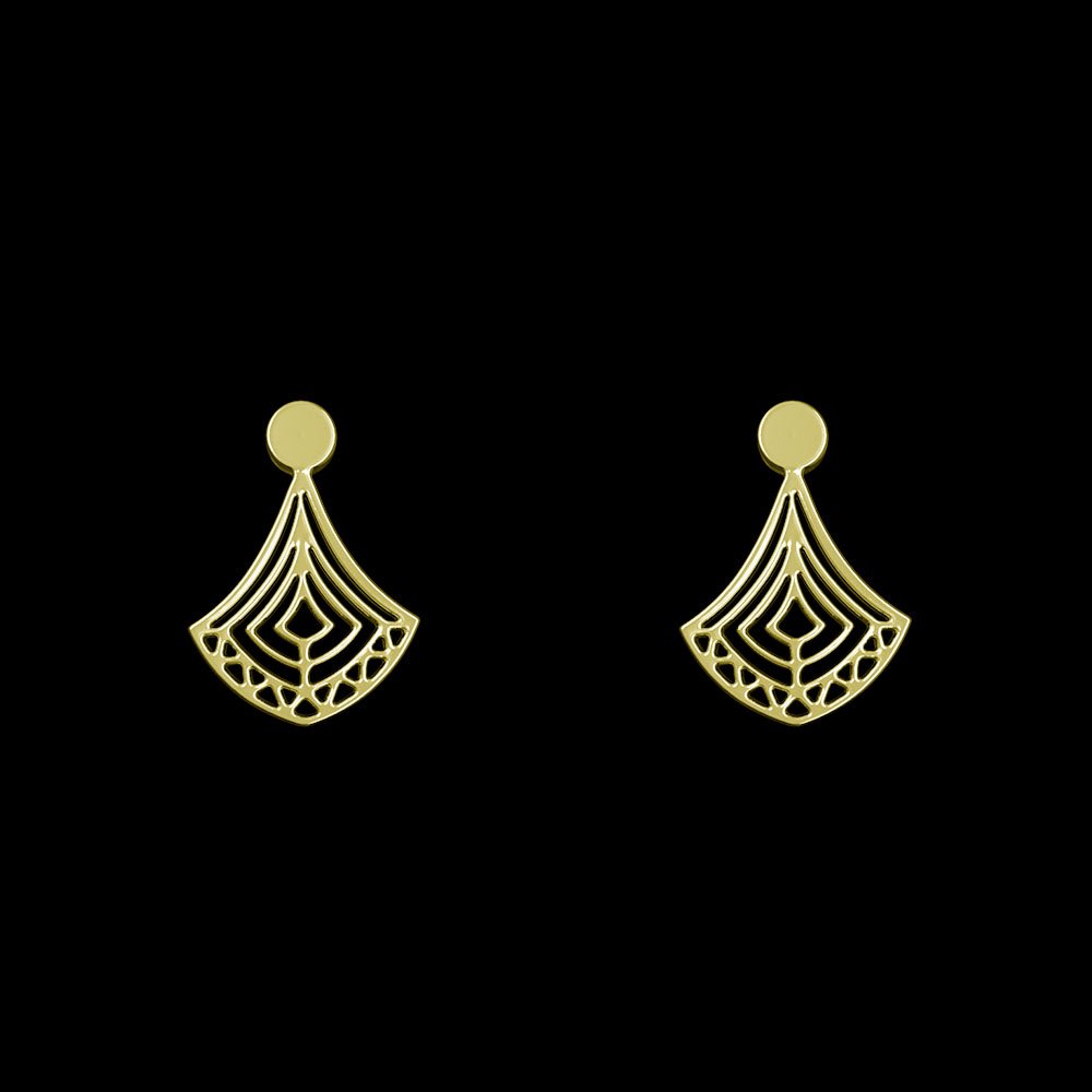 گوشواره میخی طلا 18 عیار زنانه نیکان گلد مدل NK 5689 — تصویر 2 از 4