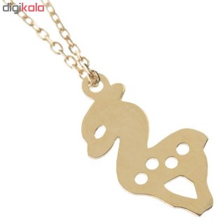 آویز ساعت طلا 18 عیار زنانه طرح آهو کد SG325 — تصویر 3 از 3