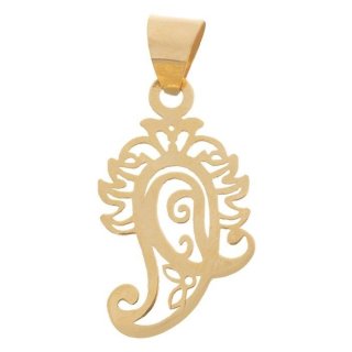 نیم ست طلا 18 عیار زنانه طرح بته جغه کد SG562 — تصویر 6 از 6