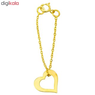 آویز ساعت طلا 18 عیار زنانه طرح قلب کد SG559 — تصویر 2 از 2