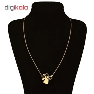 گردنبند طلا 18 عیار زنانه طرح فرشته کد UN0012 — تصویر 2 از 2
