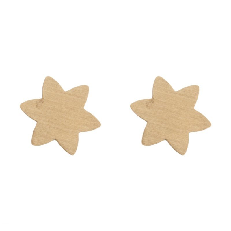گوشواره طلا 18 عیار زنانه مدل گوشواره طلا 18 عیار زنانه قیراط مدل ستاره کد GH6254 — تصویر 2 از 4