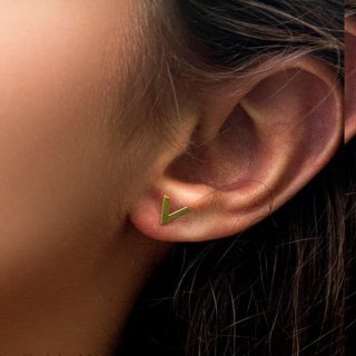 گوشواره میخی طلا 18 عیار زنانه نیکان گلد مدل NK 5689 — تصویر 3 از 3