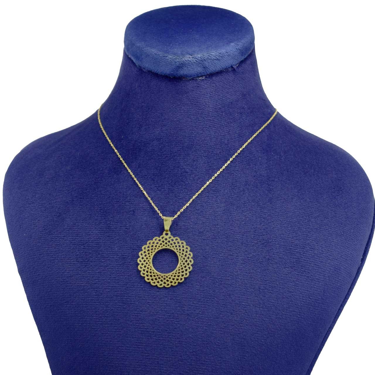 گردنبند طلا 18 عیار زنانه با زنجیر حلقه‌ای (فلامینگو) نیکان گلد مدل NK 5689 — تصویر 5 از 6