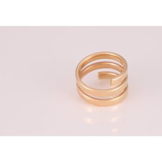 انگشتر طلا 18 عیار زنانه طرح حلقه ای کد G986 — تصویر 5 از 5