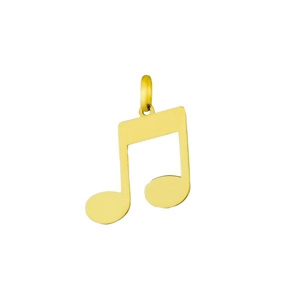 آویز گردنبند طلا 18 عیار زنانه قیراط طرح نت موسیقی کد GH2293 — تصویر 1 از 3