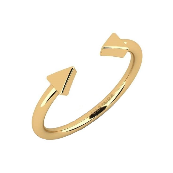 انگشتر طلا 18 عیار زنانه قیراط کد GH1311 — تصویر 2 از 3