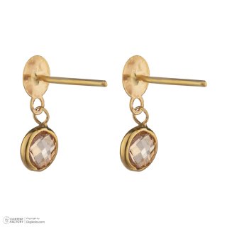 گوشواره میخی طلا 18 عیار زنانه نیکان گلد مدل NK 5689 — تصویر 3 از 4