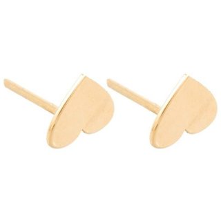 گوشواره طلا 18 عیار زنانه طرح قلب کد T010 — تصویر 3 از 3