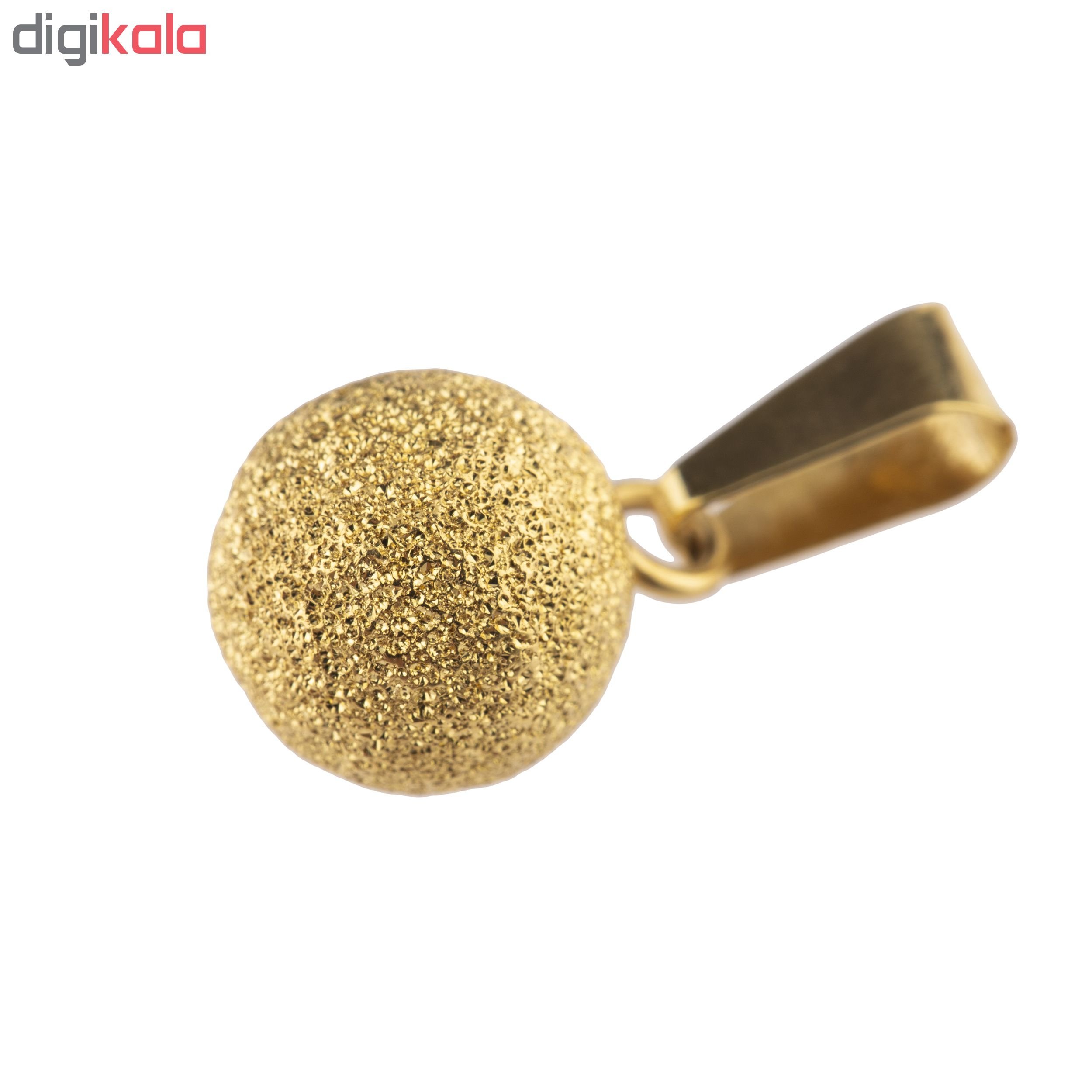 آویز گردنبند طلا 18 عیار کد P103 — تصویر 3 از 4