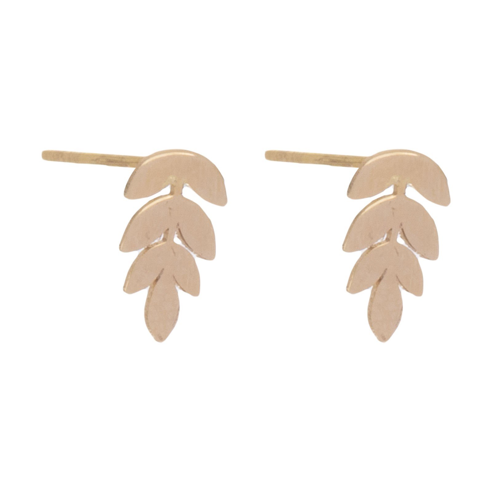 گوشواره طلا 18 عیار زنانه قیراط طرح گندم کد GH4789 — تصویر 3 از 4