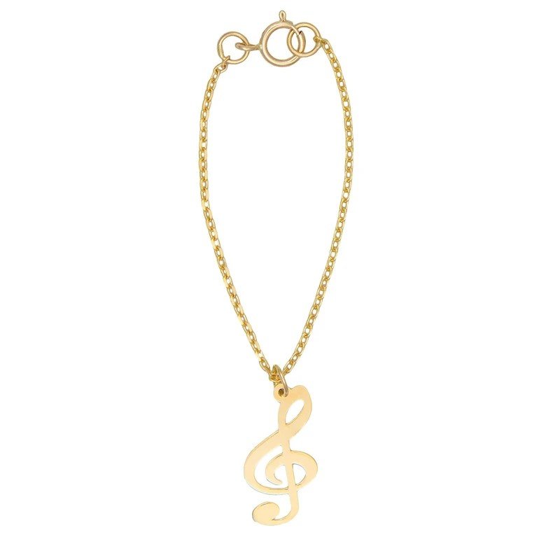 آویز ساعت طلا 18 عیار زنانه نیکان گلد مدل نت موسقی NK 8900 — تصویر 1 از 2