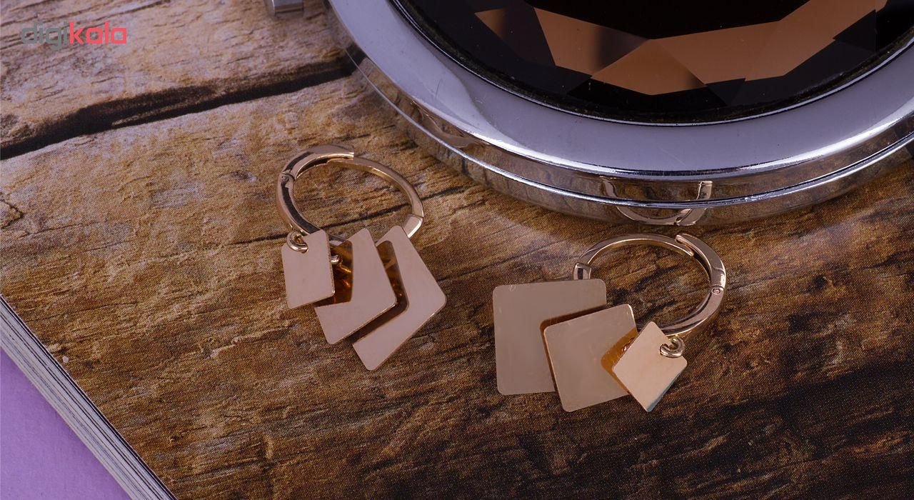گوشواره طلا 18 عیار گالری مرجان کد 0883 — تصویر 3 از 4