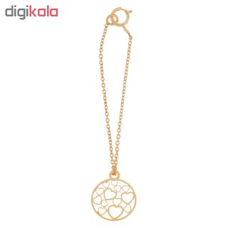 آویز ساعت طلا 18 عیار زنانه طرح قلب کد SG464 — تصویر 2 از 2