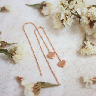 گوشواره طلا 18 عیار زنانه مدل عشق کد C0026 — تصویر 2 از 2