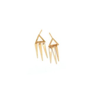 گوشواره طلا 18 عیار زنانه مدل مثلث کد Es1106 — تصویر 4 از 4