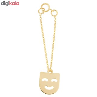 آویز ساعت طلا 18 عیار زنانه طرح لبخند کد SG380 — تصویر 2 از 2