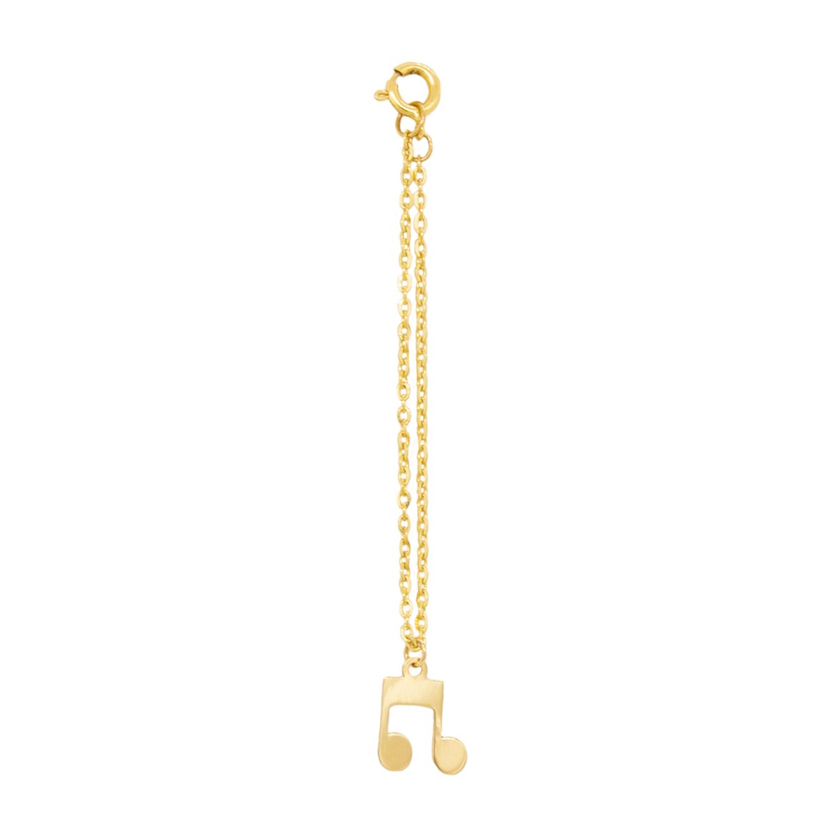 آویز ساعت طلا 18 عیار زنانه طرح نت موسیقی D0026 — تصویر 1 از 2