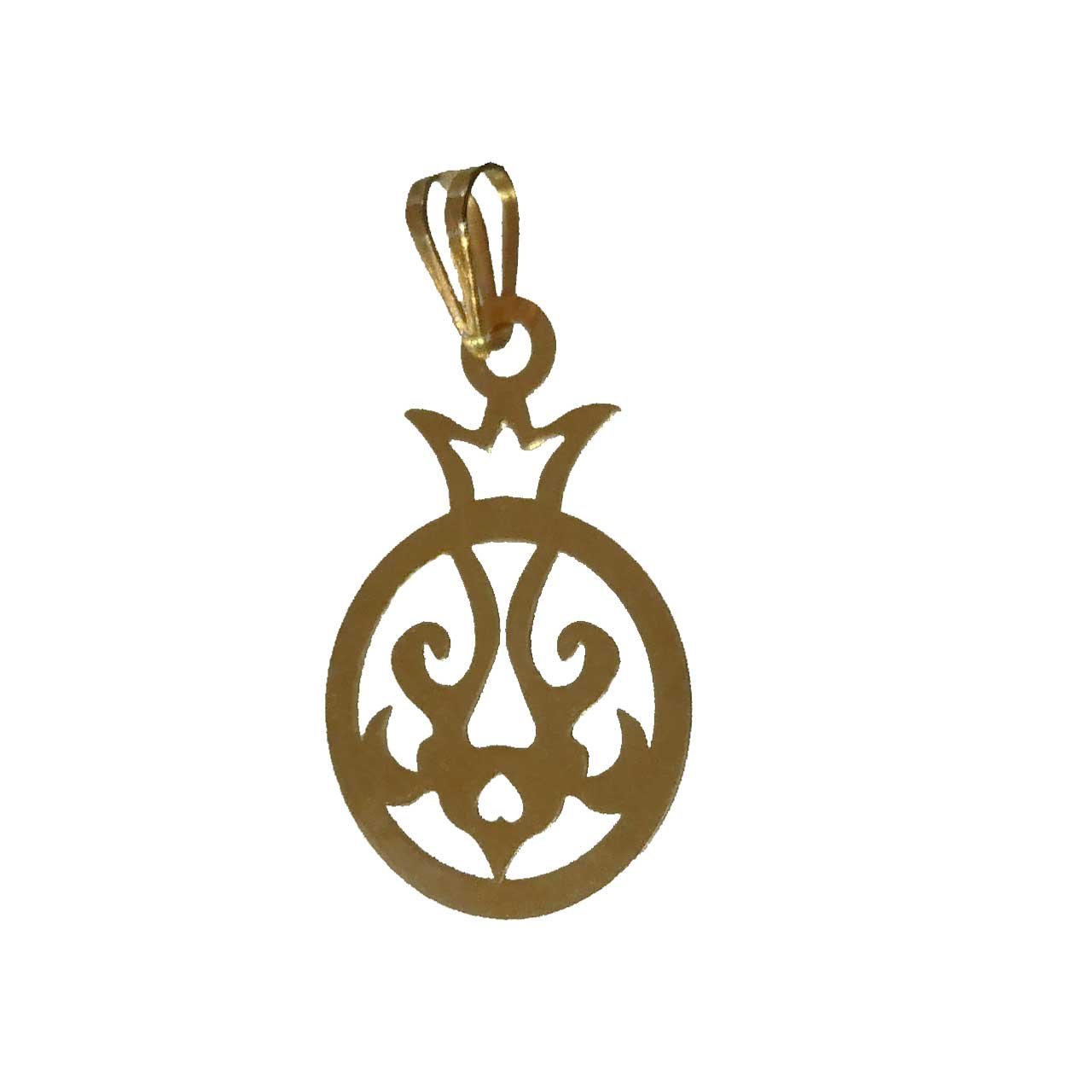 آویز گردنبند طلا 18 عیار کانیار گالری مدل انار P11 — تصویر 1 از 3