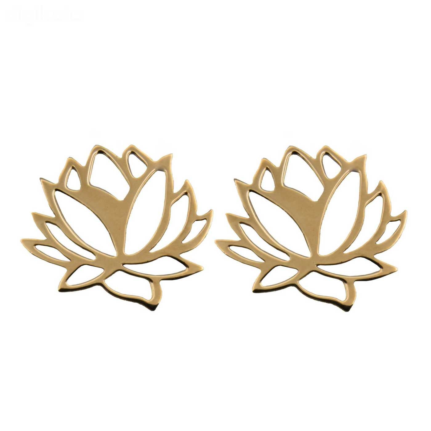گوشواره میخی طلا 18 عیار دخترانه نیکان گلد مدل 5689