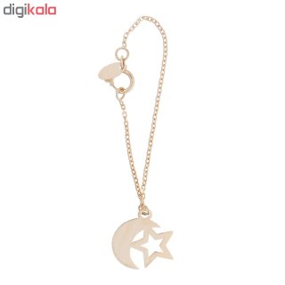 آویز ساعت طلا 18 عیار زنانه طرح ماه و ستاره کد SG482 — تصویر 2 از 2