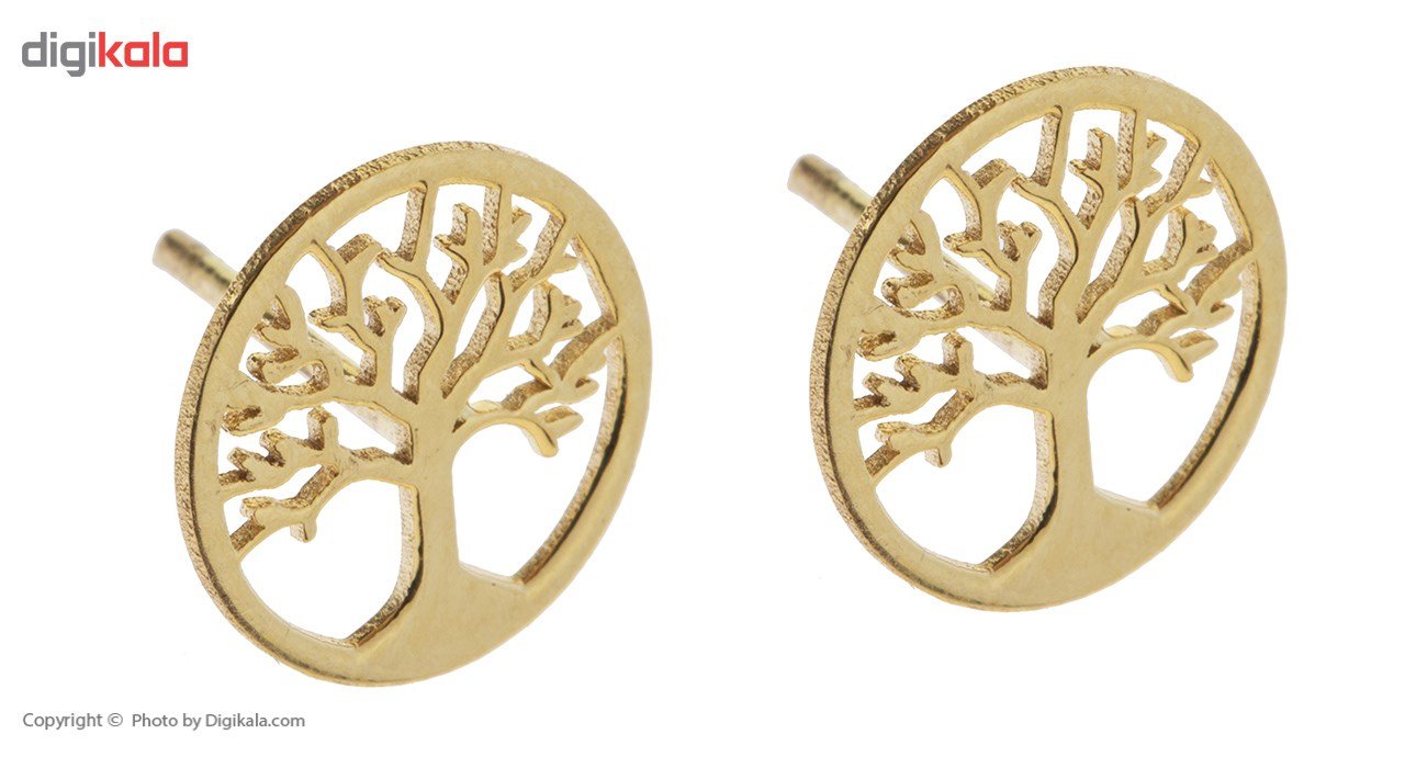 نیم ست طلا 18 عیار زنانه رزا مدل SG100 — تصویر 5 از 7