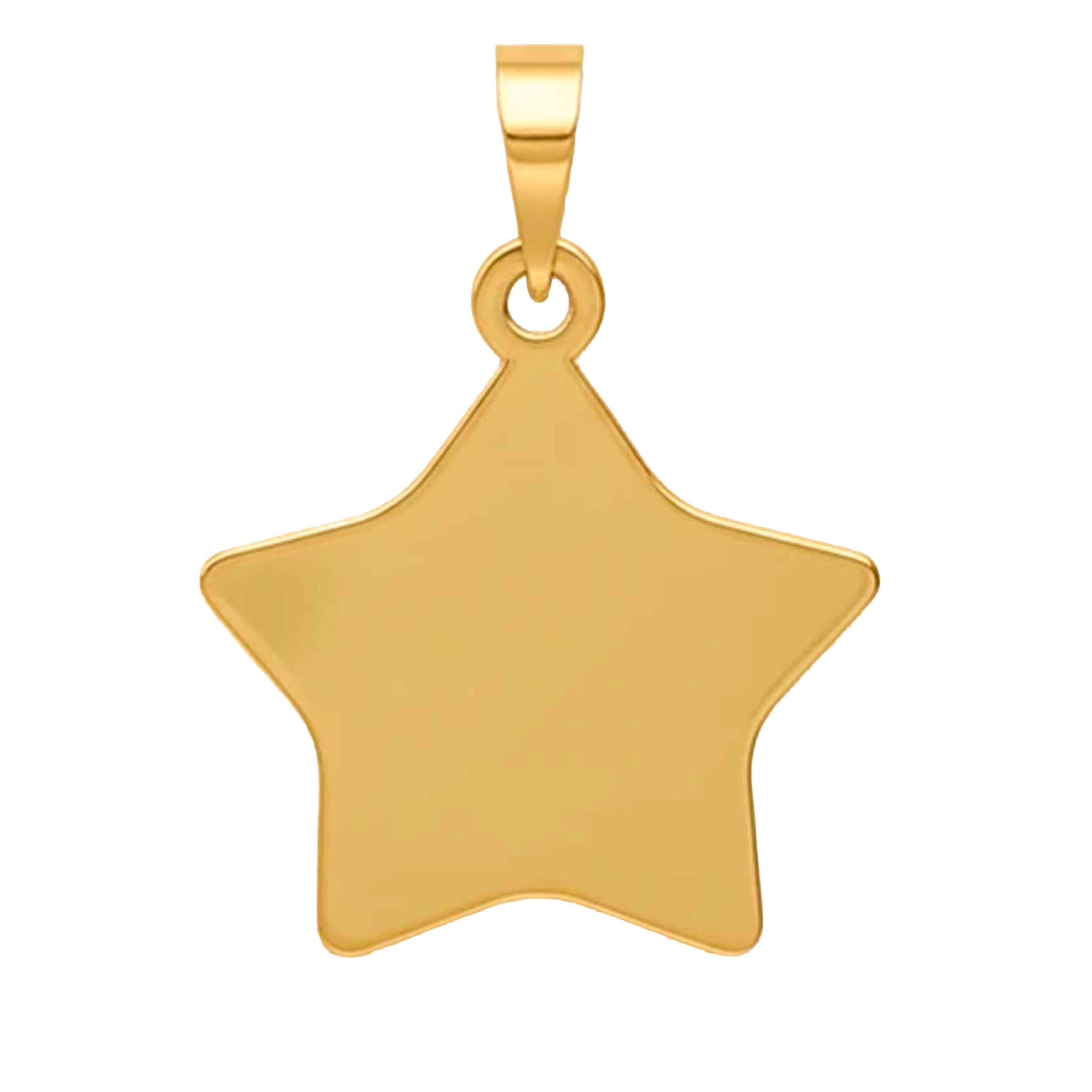 آویز گردنبند طلا 18 عیار بچگانه نیکان گلد طرح ستاره — تصویر 1 از 3