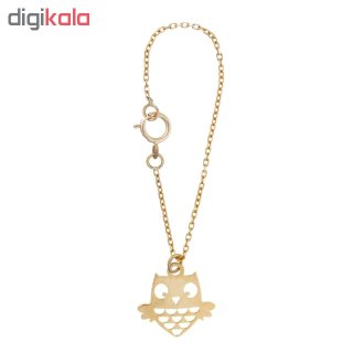آویز ساعت طلا 18 عیار زنانه طرح جغد کد SG454 — تصویر 2 از 2