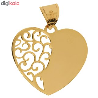 آویز گردنبند طلا 18عیار زنانه طرح قلب کد SG064 — تصویر 2 از 2