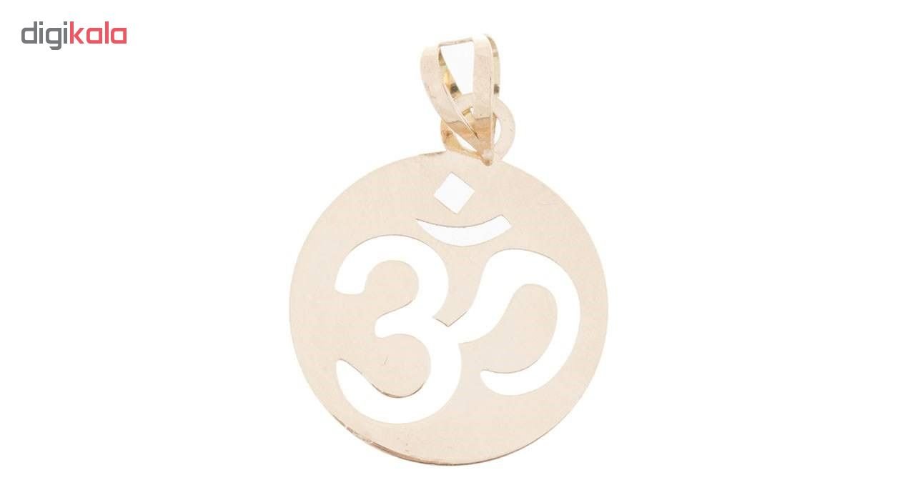 نیم ست طلا 18 عیار زنانه طرح ام کد SG569 — تصویر 3 از 6