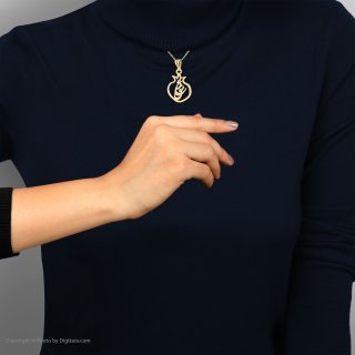 گردنبند طلا 18 عیار زنانه با زنجیر حلقه‌ای (فلامینگو) نیکان گلد مدل انار — تصویر 3 از 3
