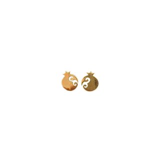 گوشواره طلا 18 عیار زنانه مدل انار کد Es5108 — تصویر 4 از 4