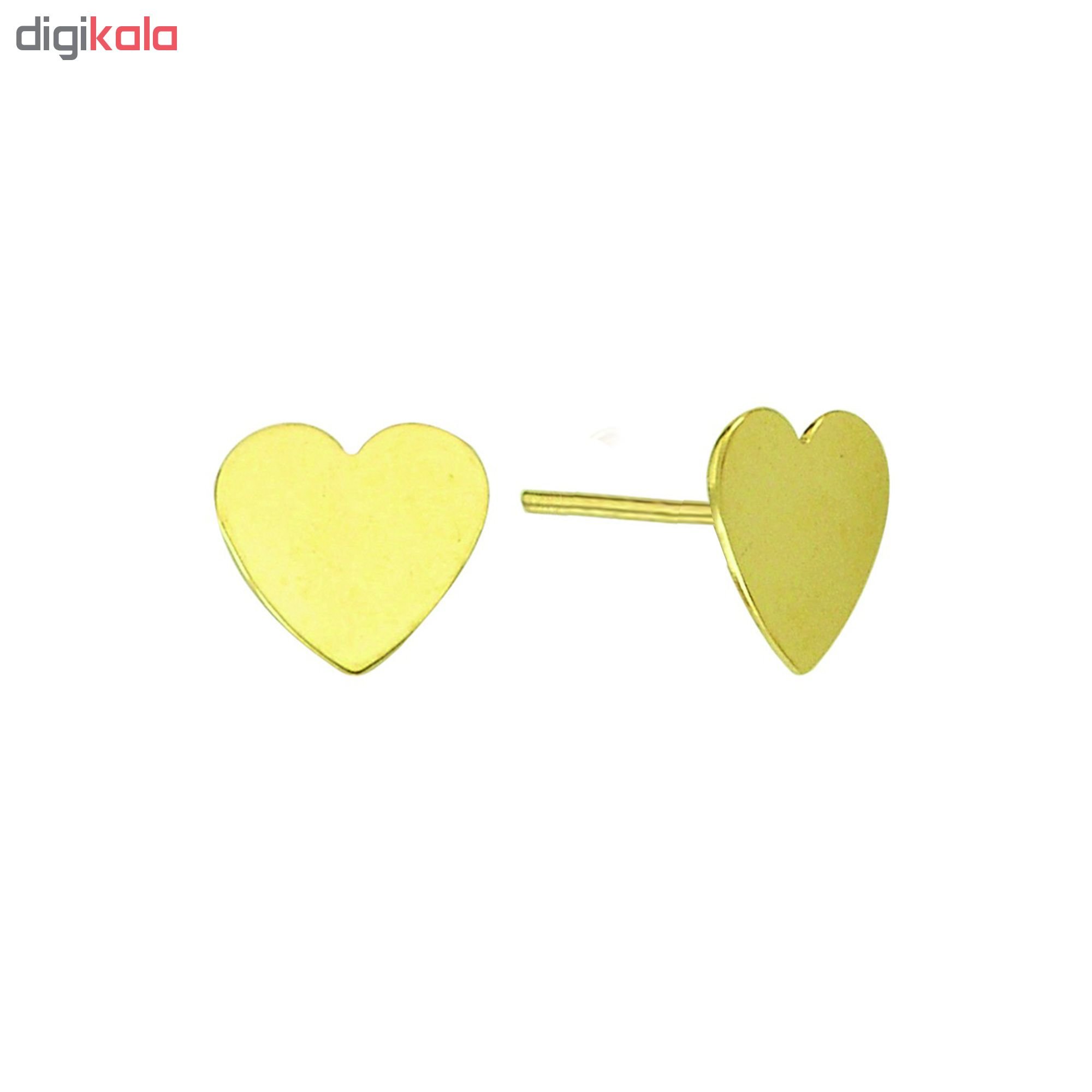 گوشواره طلا 18 عیار نیکان زر مدل GE131 — تصویر 2 از 4