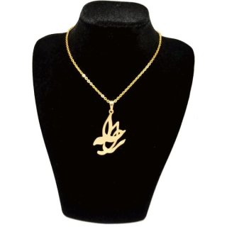 گردنبند طلا 18 عیار زنانه طرح راحله کد UN0032 — تصویر 2 از 2