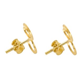 گوشواره طلا 18 عیار سپیده گالری کد SE0026 — تصویر 4 از 4
