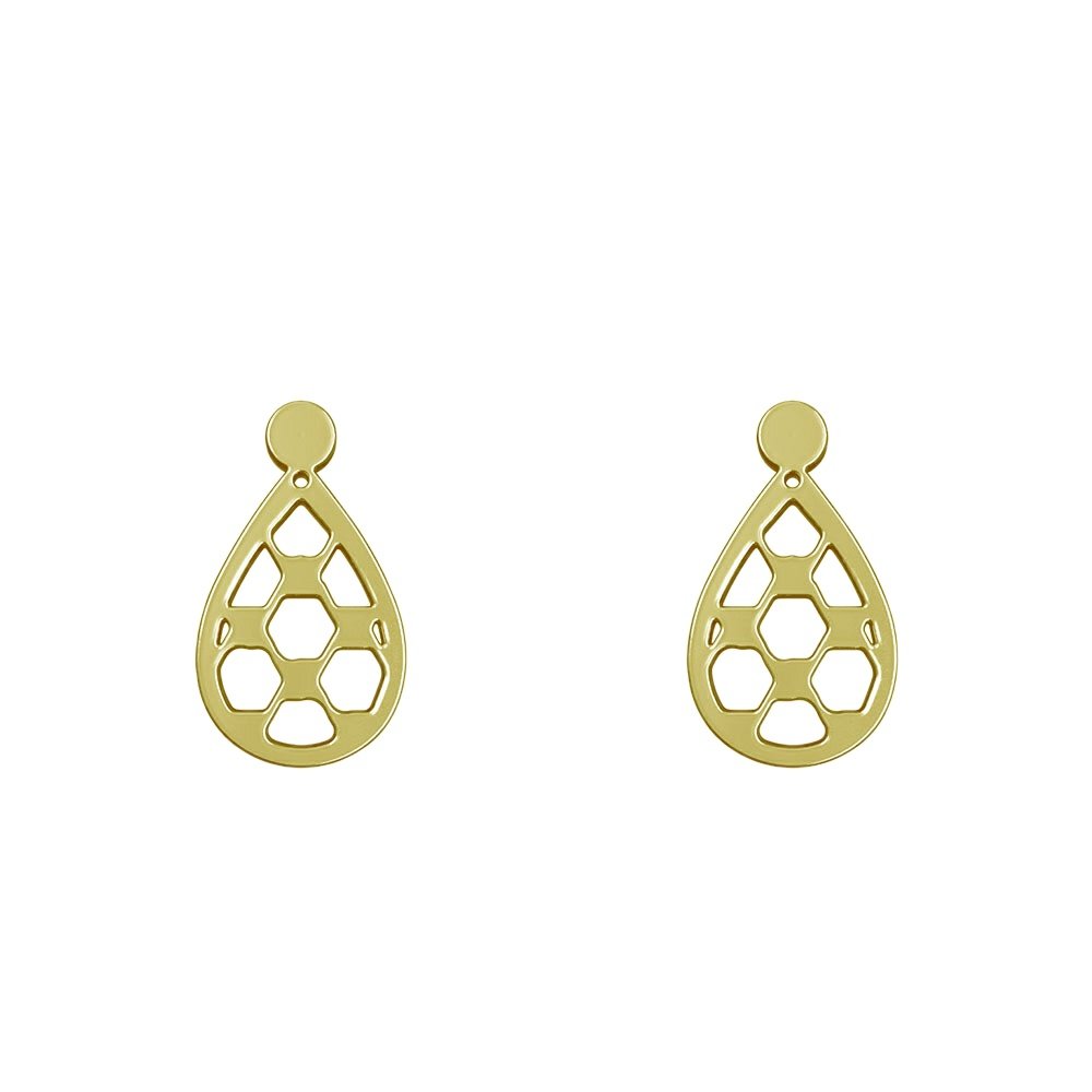 گوشواره میخی طلا 18 عیار زنانه نیکان گلد مدل NK 5689 — تصویر 1 از 4